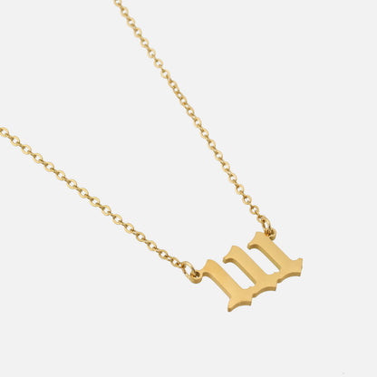 Vintage Angel Numbers Necklace