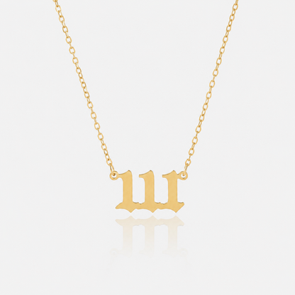 Vintage Angel Numbers Necklace