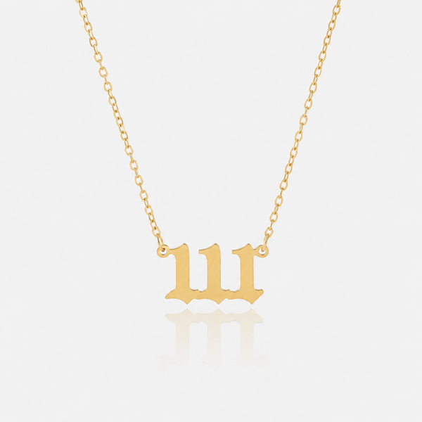 Vintage Angel Numbers Necklace