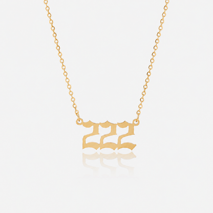 Vintage Angel Numbers Necklace
