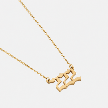 Vintage Angel Numbers Necklace