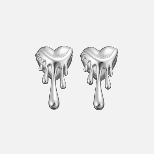 Meltdown Earrings - Silver